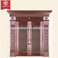 Factory Custom Luxury Entrance Bronze Door, Double Swing Copper Door